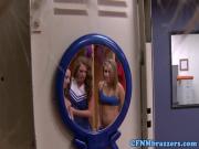 Femdom cheerleaders reverse gangbanging