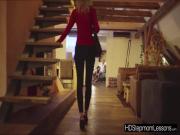 Pretty stepmom Uma Sex caught join in lovers for awesome threeway fuck