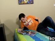 Sweet hot twink Carmen squirms with pleasures during play