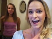 Hardcore sex in the morning with hot teens in the bedroom