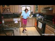 Big ass StepMom threesome with booty maid