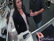 Customers wife fucked at the pawnshop