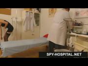 Beatiful female gyno-chair exam caught on hidden camera