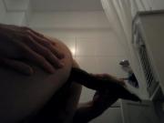 fucking ass deep with cucumber