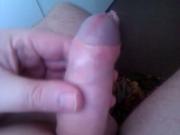 My uncut dick up close
