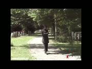 Pissing in the cemetary
