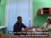 Hot nurse helping dude to cum