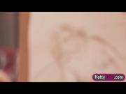 Lusty ladies Diore and Summer invite lucky guy for a 3some