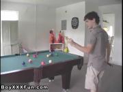 Hot black guy porn Horny Buds play a game of 'Strip Pool' then Fuck!