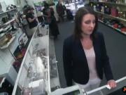 Customers wife pounded by horny pawn guy