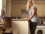 Tattoed blonde Jakki Louise gets fucked by guys big fat cock