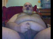 peeing hairy bear