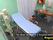 Doctor fucks cleaning eurobabe in his office