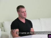 Czech agent fucks new client on couch