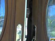Curvy real estate agent babe paid for a fuck on camera