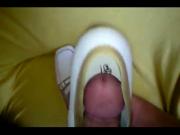 cumshot in new women shoes