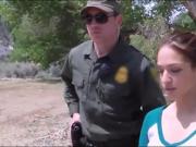 Sweetie pounded by border patrol agent at countrys border