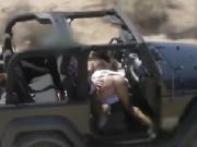 Glorious latina Mercedes Carrera is having hot sex in jeep