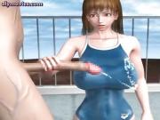 Big jugged blonde animated bitch