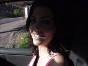 Brunette Jessica Rex ended up fucking in a strangers car