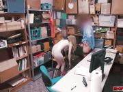Blonde shoplifter Dolly Leigh got caught and fucked