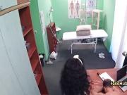 Doctor jizzed ebony cleaning lady