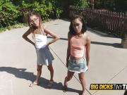 Aria Skye and Raquel Diamond share dick