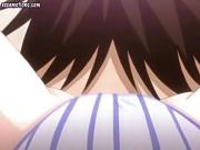 Big boobed anime babe gets licked
