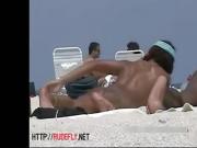 Splendid nude beach voyeur spy cam video