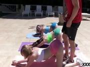 Yoga Class Get The Cock