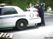 Black man fucks cops on the street