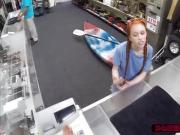 Gorgeous redhead Dolly gets hammered
