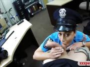 Latin police officer banged by pawn man at the pawnshop