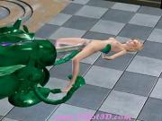 Blond with tentacle machine