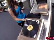 Hard pawnshop sex action with desperate collector