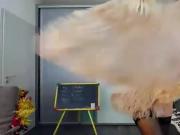 Hot Teen with Feathers Dances on Cam - BasedCams.com