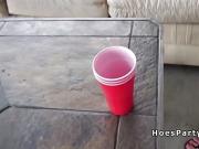 Group party fucking after strip pong