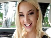 Sexy stranded slut Uma Jolie gets fuck in the car