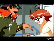Anime ebony taking white cock hardcore