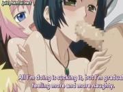 Naughty anime chicks suck dicks