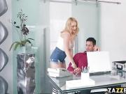 Charles was able to bang Hadley Viscara in the bathroom