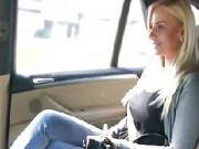 Super pretty chick Nathy gets fucked hard by the driver
